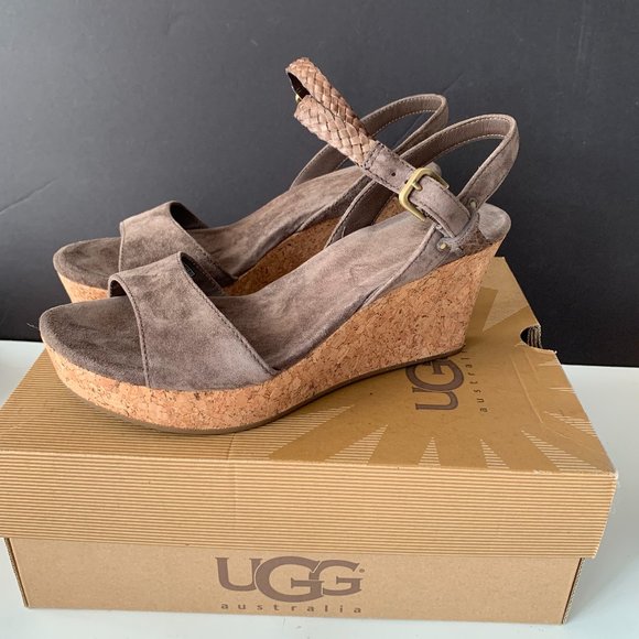 UGG Shoes - UGG W D'ALESSIO UGG Australia D'Alessio Wedge Women's Suede Shoes SIZE US 9 NIB